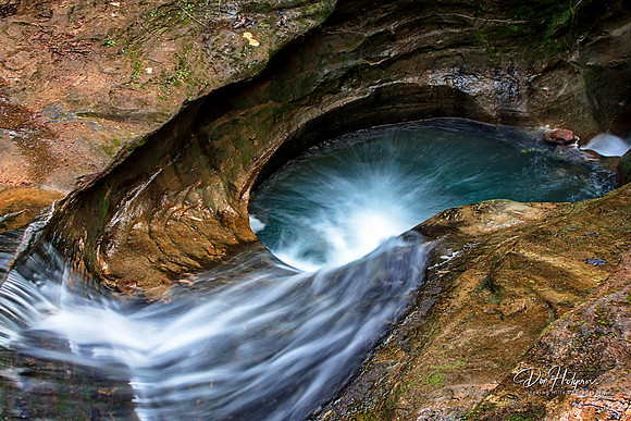 Devil's Bathtub at Old Man's Cave, Hocking Hills State Park, Ohio by Don Holycross of Hocking Hills Photography, Logan, Ohio