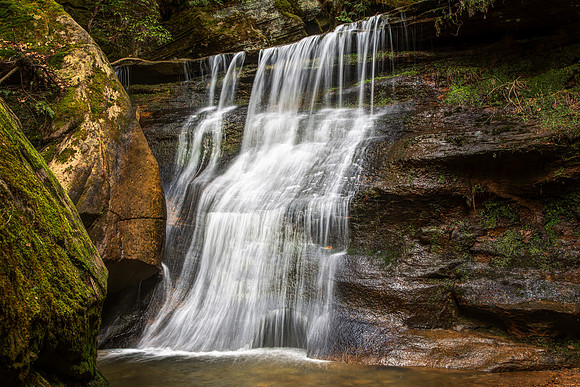 Hidden Falls at Cedar Falls, Hocking Hills State Park, Ohio by Don Holycross of Hocking Hills Photography, Logan, Ohio