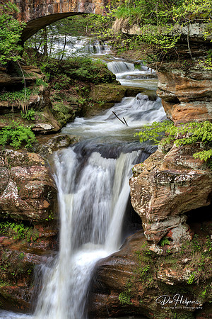 Upper Falls and Cascades, Hocking Hills State Park, Ohio by Don Holycross of Hocking Hills Photography, Logan, Ohio