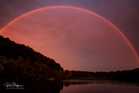 Rainbow Across Lake Logan, Hocking Hills, Ohio by Don Holycross of Hocking Hills Photography, Logan, Ohio