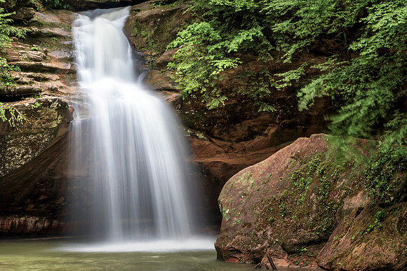 Lower Falls at Old Man's Cave, Hocking Hills State Park by Don Holycross of Hocking Hills Photography, Logan, Ohio
