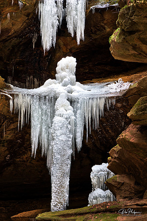 Angel of Ice at Conkles Hollow State Nature Preserve by Don Holycross of Hocking Hills Photography, Logan, Ohio