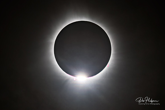 Diamond Ring During Solar Eclipse in Ohio by Don Holycross of Hocking Hills Photography, Logan, Ohio