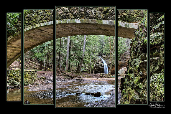 Stone Arched Bridge And Lower Falls at Old Man's Cave, Hocking Hills State Park, Ohio by Don Holycross of Hocking Hills Photography, Logan, Ohio